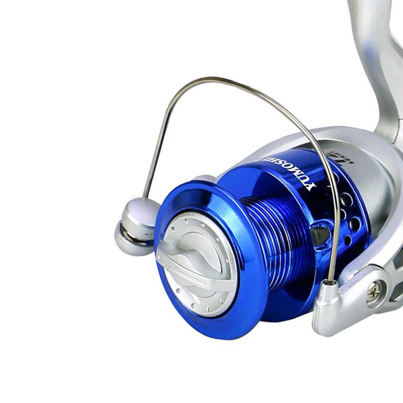 Катушка безынерционная Yumoshi SA 5000 Silver-Blue скорость 5:5:1 рыболовная - фото 4 Катушка безынерционная Yumoshi SA 5000 Silver-Blue скорость 5:5:1 рыболовная - фото 4