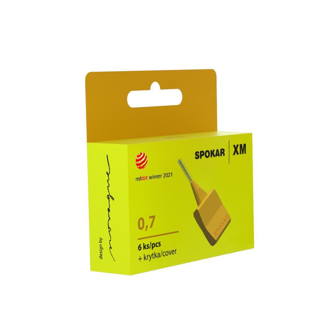 Ершики межзубные Spokar XM прямые 0,7 мм 6 шт. (6802)