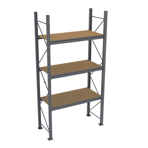 Стелаж Modern-Expo Mini Rack з полицями ДСП основна секція 3 рівні 2584х1545х615 мм (3-3-54) - фото 1