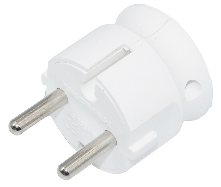 Електрична вилка бічна без заземлення штепсельна Neomax NX1003