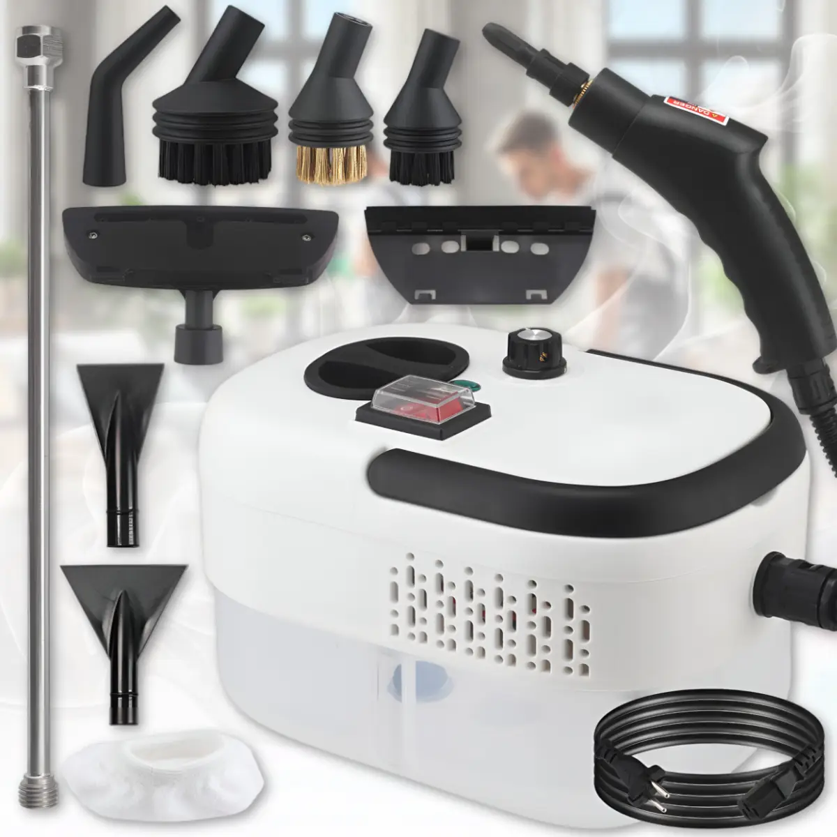 Пароочиститель RAF R.11216 11в1 с комплектом насадок (32400317)