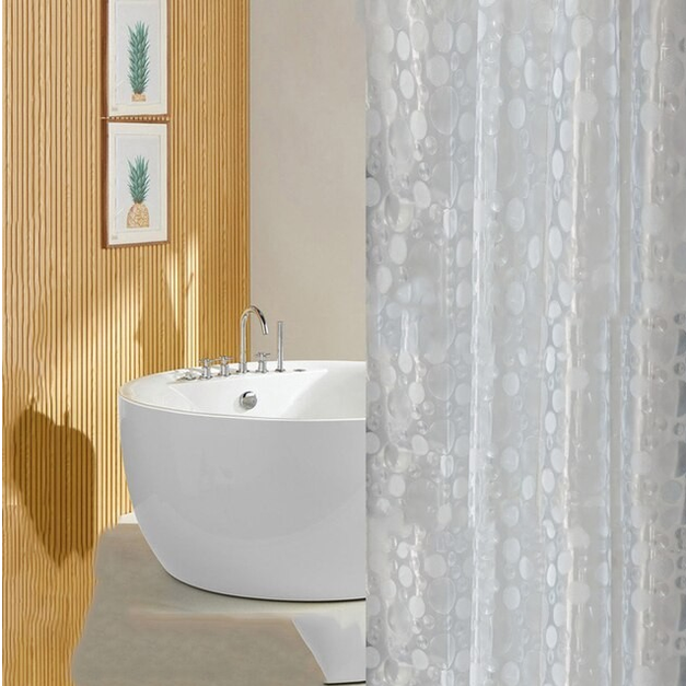 Шторка для ванной с пленкой 3D эффект Stone