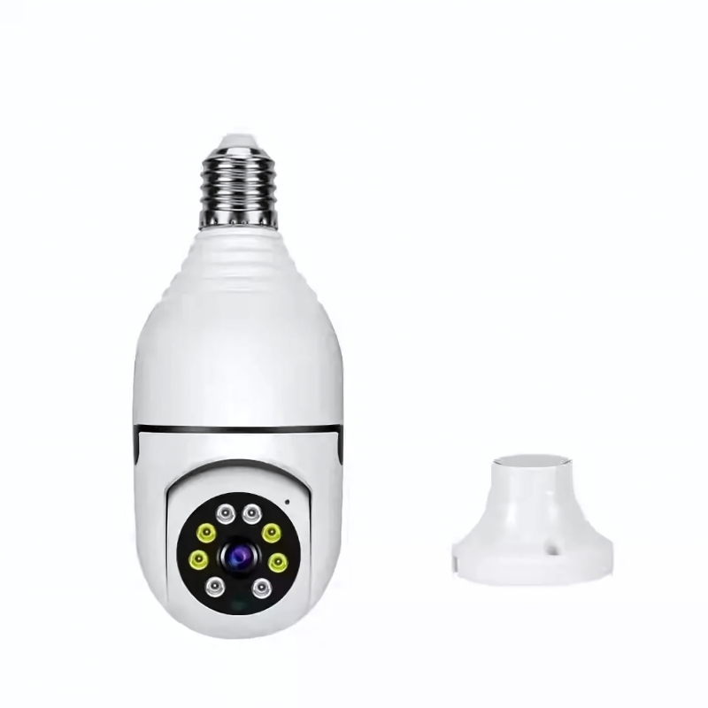 Камера в плафоне для лампочки беспроводная IP Full-HD 2 MP WIFI с датчиком движения и ночным видением Белый (8247101093)