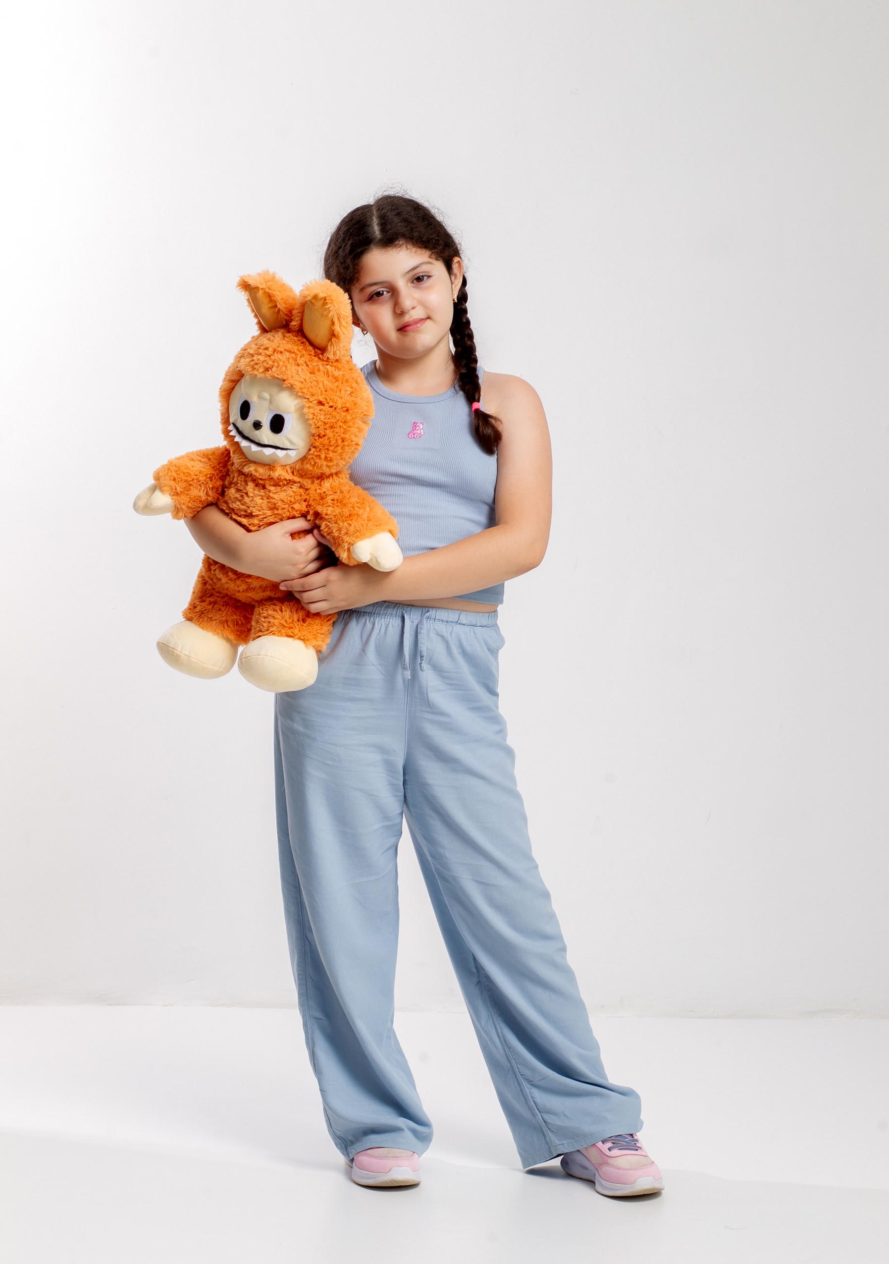 Игрушка мягкая Labubu Оранжевый - фото 4