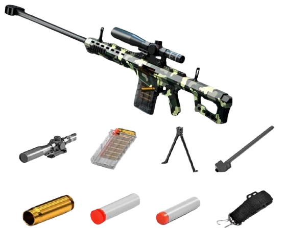 Снайперская винтовка игрушечная Barrett с оптическим прицелом 120 см (2628668813)