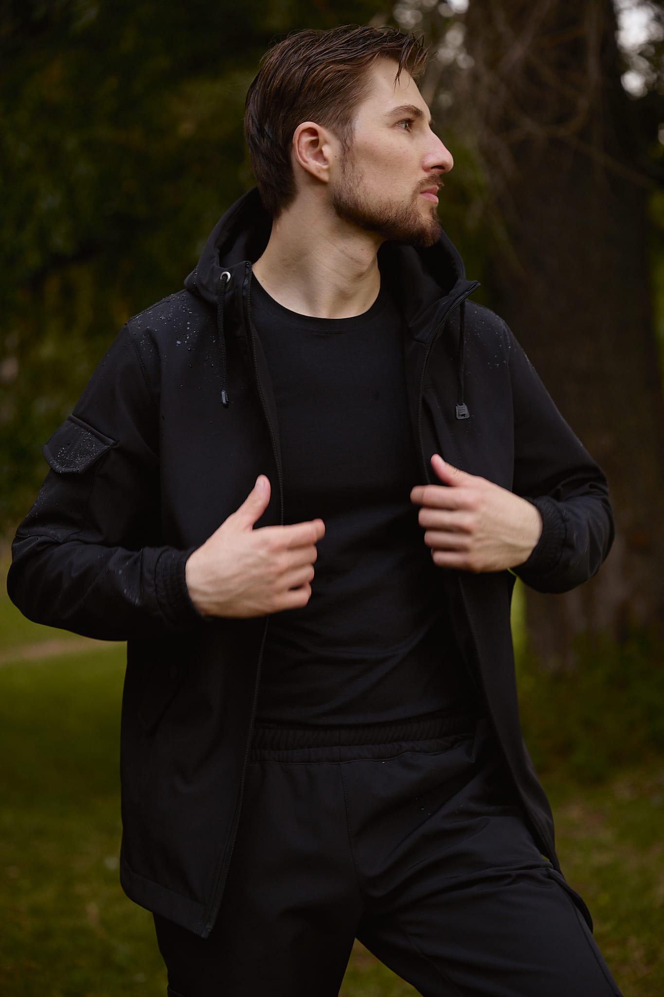 Куртка мужская Intruder softshell XL Черный - фото 2