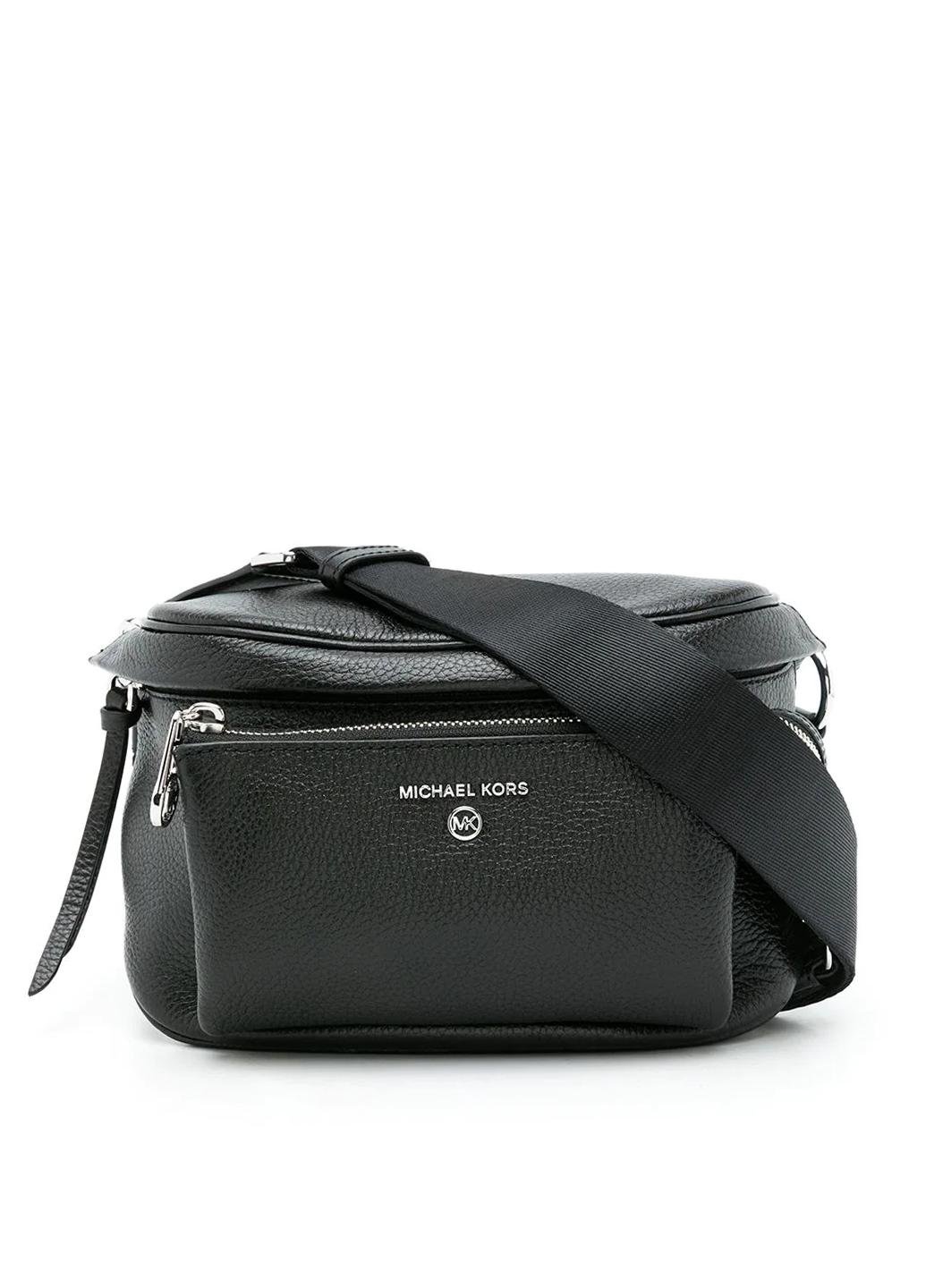 Сумка на пояс женская кожанная Michael Kors MD SLING PACK MSGR 30T0S04M6L001 Черный