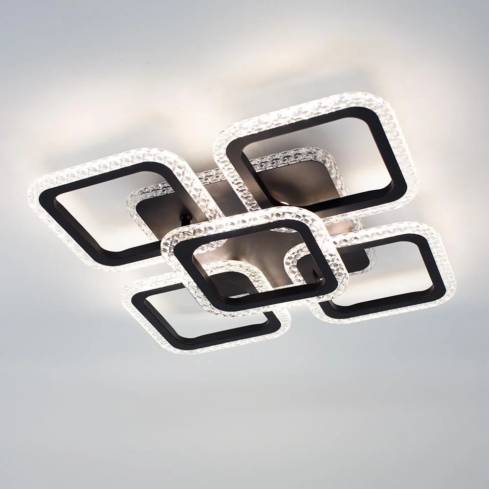 Люстра светодиодная ESLLSE ROOM ICE RGB SMART с пультом 6S 70 Вт 380x380x75 мм (10572)