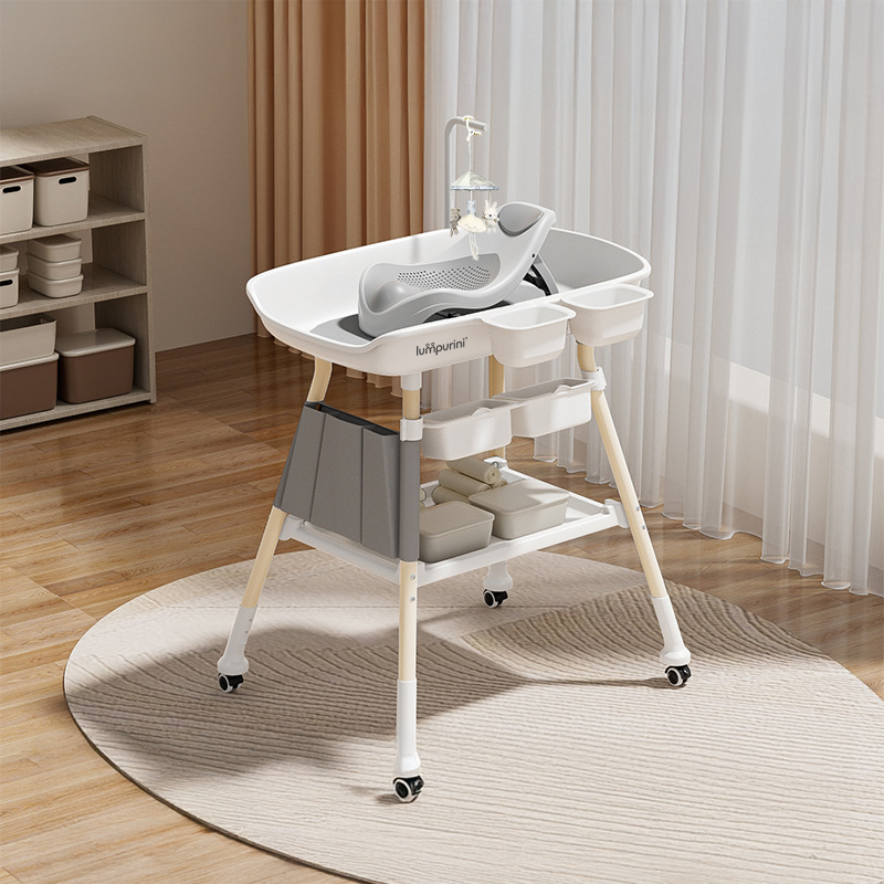 Пеленальный столик многофункциональный Falamino с горкой для купания и игрушкой-мобилем (BT-10) - фото 4 Пеленальный столик многофункциональный Falamino с горкой для купания и игрушкой-мобилем (BT-10) - фото 4