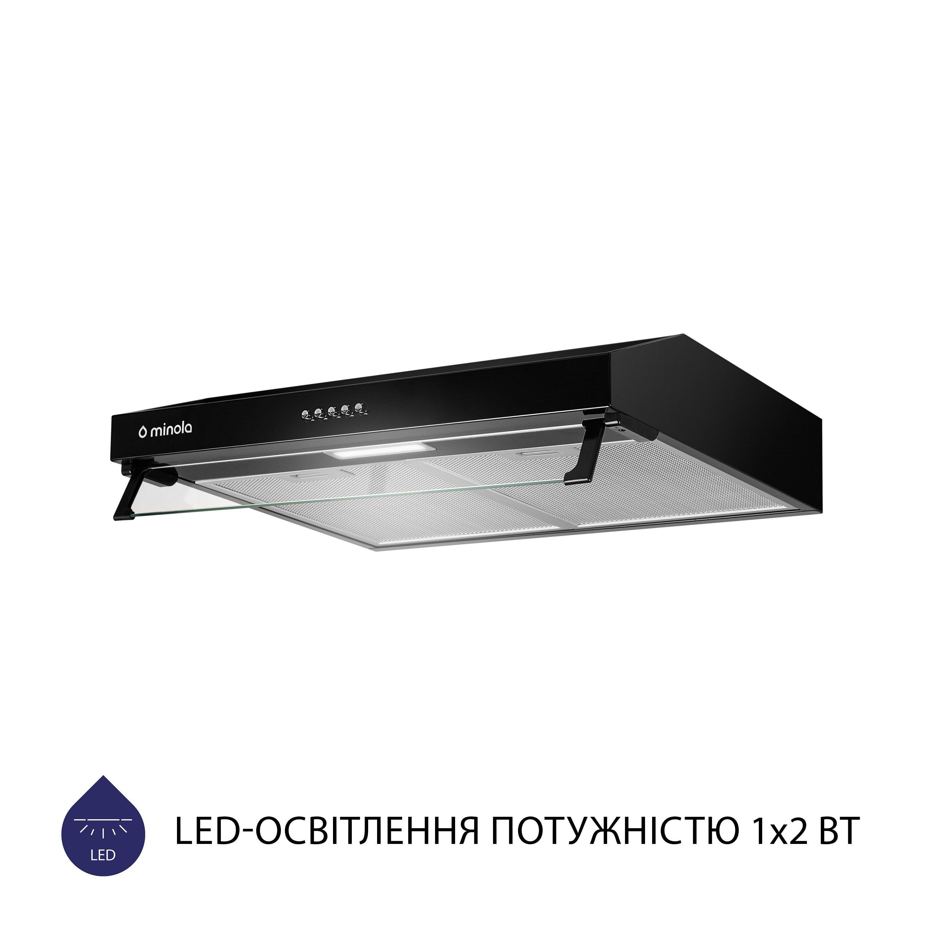 Вытяжка Minola HPL 514 BL Черный (5902767909853) - фото 3 Вытяжка Minola HPL 514 BL Черный (5902767909853) - фото 3