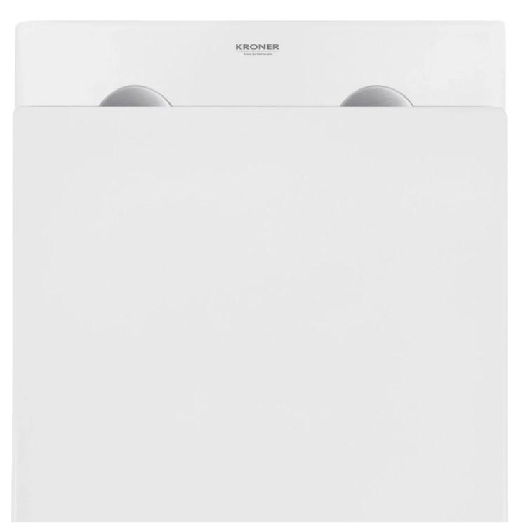 Унітаз підвісний безобідковий Kroner Eifel WHI493436 TORNADO з сидінням (CV034923) - фото 3