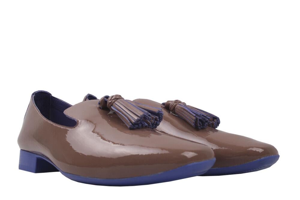 Туфли Sasha Fabiani на низком ходу женские из лаковой кожи р. 37 Визон (8-20DTC)