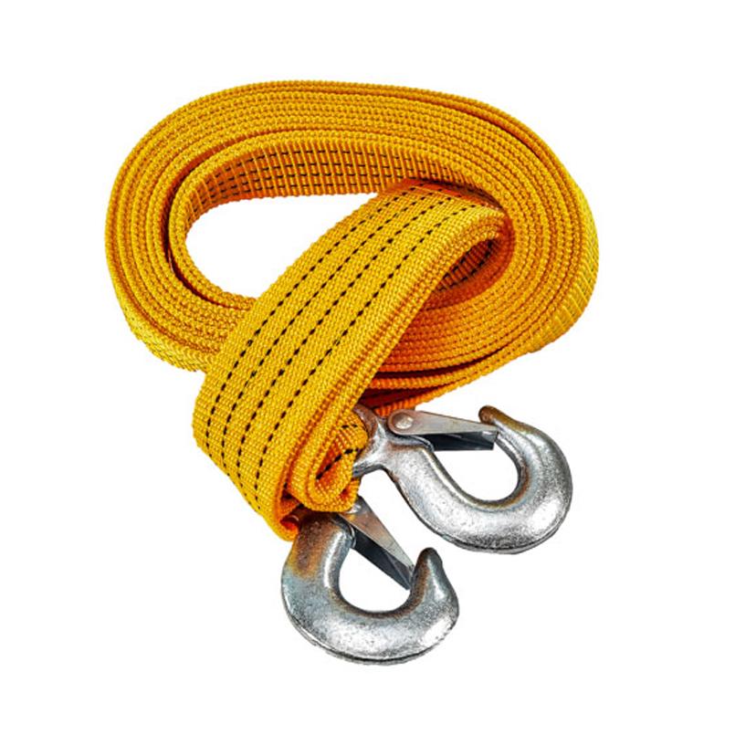 Трос буксирувальний ST205/TP-205-3-1 3т стрічка 46мм х 4,5м жовтий/гак/блістер - фото 3