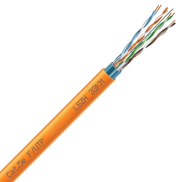 Кабель кручена пара ЗЗКМ FTP мідь безгалоговий LSZH Cat 5e F/UTP LSZH 4х2х24 AWG 7091004 бухта 305 м (2863456770)