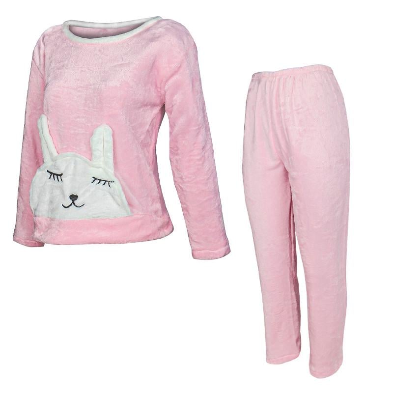 Женская пижама Lesko Bunny Pink M домашний костюм Женская пижама Lesko Bunny Pink M домашний костюм