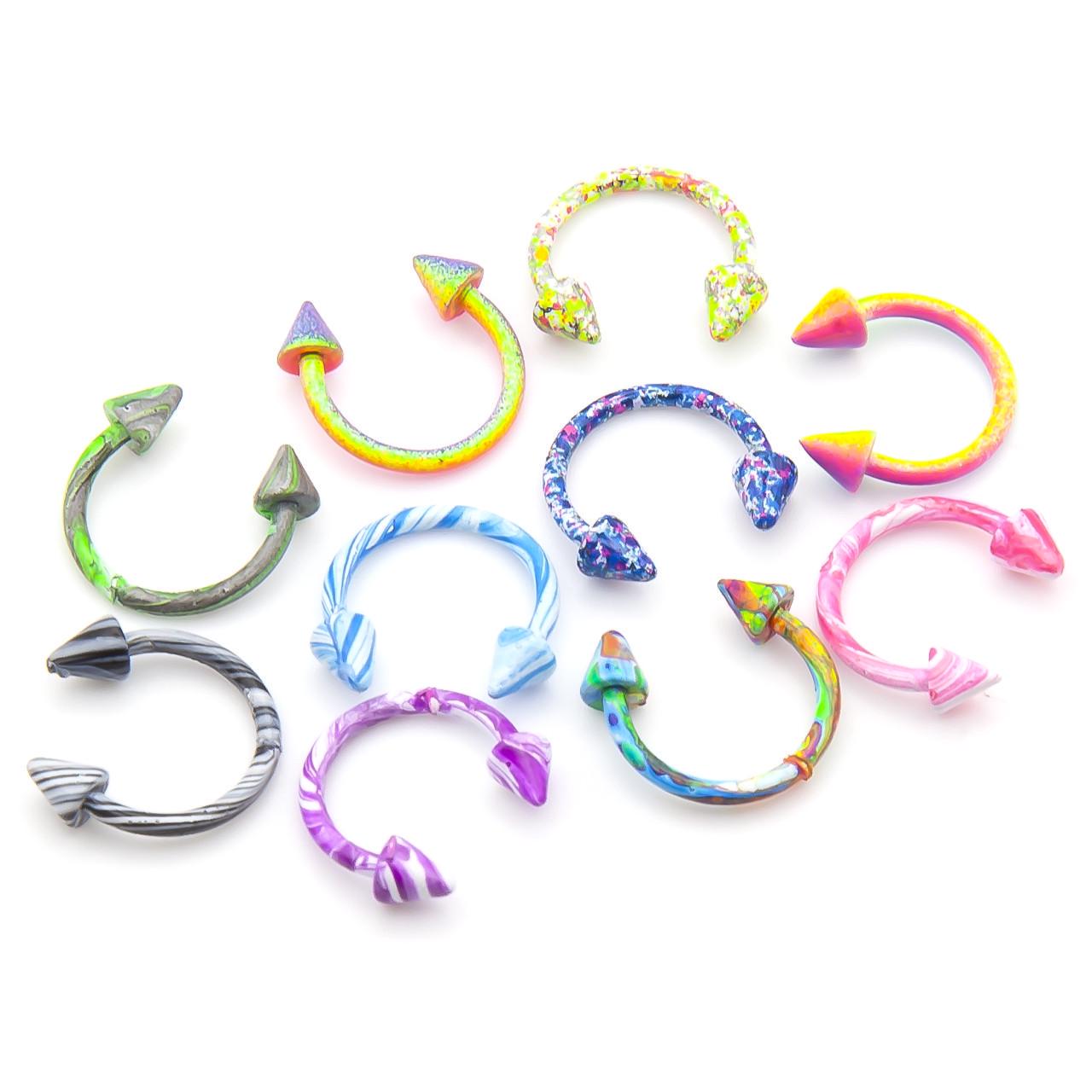 Серьга для пирсинга Циркуляр шип 8х3х1 мм 1 шт. (ПС0803к51) Серьга для пирсинга Циркуляр шип 8х3х1 мм 1 шт. (ПС0803к51)