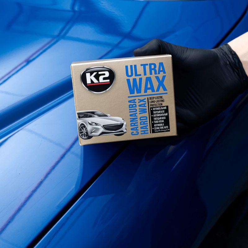 Полироль восковой для кузова K2 Ultra Wax с губкой 250 г - фото 4