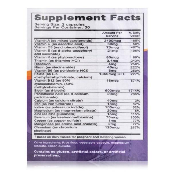 Комплекс витаминно-минеральный Fairhaven Health Nursing Postnatal Breastfeeding Multivitamin 60 капс. (000001399) - фото 2