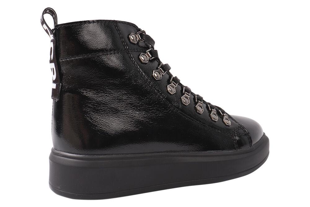 Черевики жіночі Carlo Pachini з лакової шкіри на низькому ходу на шнурівці р. 32 р. 36 Чорний (70-21DHC) - фото 4 Черевики жіночі Carlo Pachini з лакової шкіри на низькому ходу на шнурівці р. 32 р. 36 Чорний (70-21DHC) - фото 4