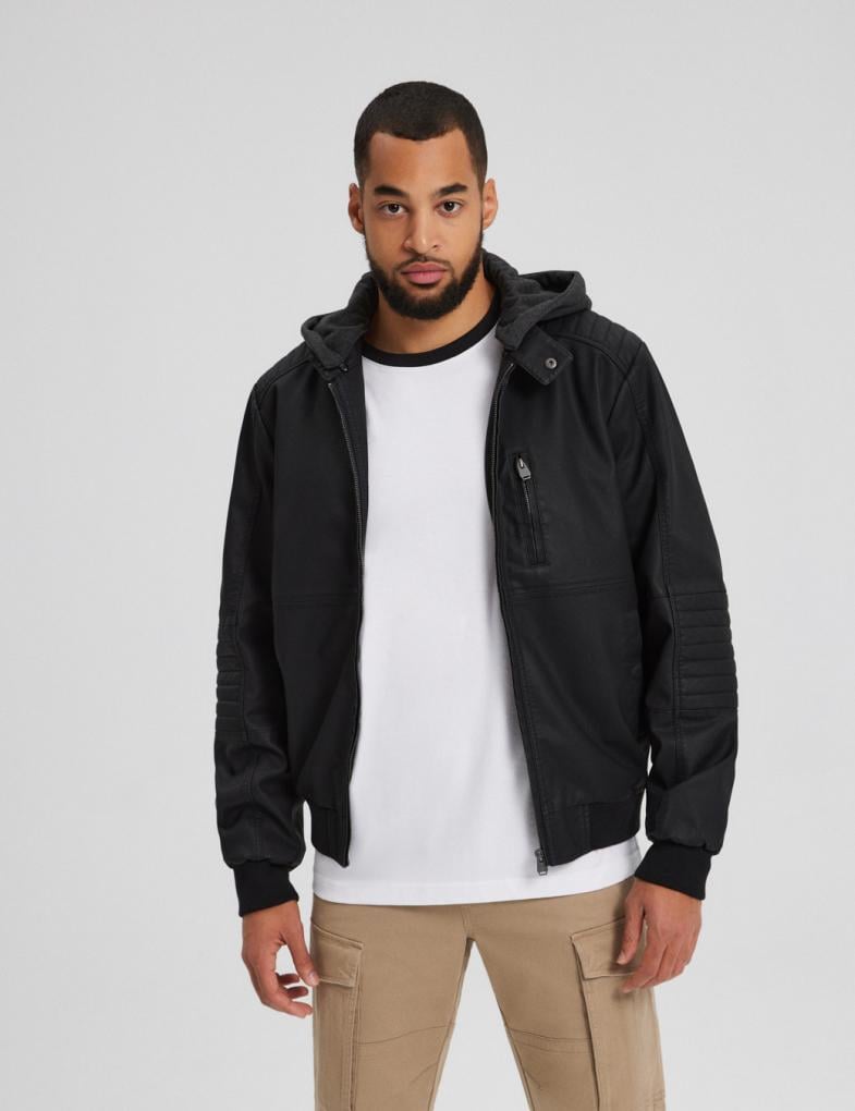 Куртка мужская из искусственной кожи Diverse WILMOR M Черный (5902598960887)