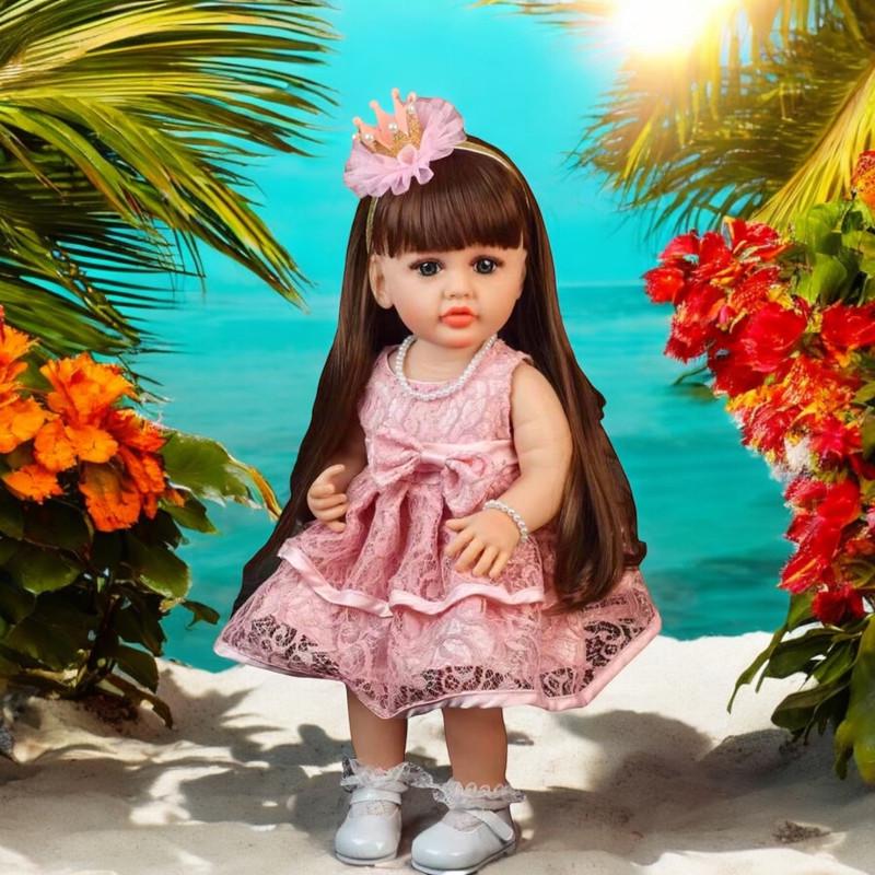 Лялька Емілія Reborn Doll Вінілова можна купати