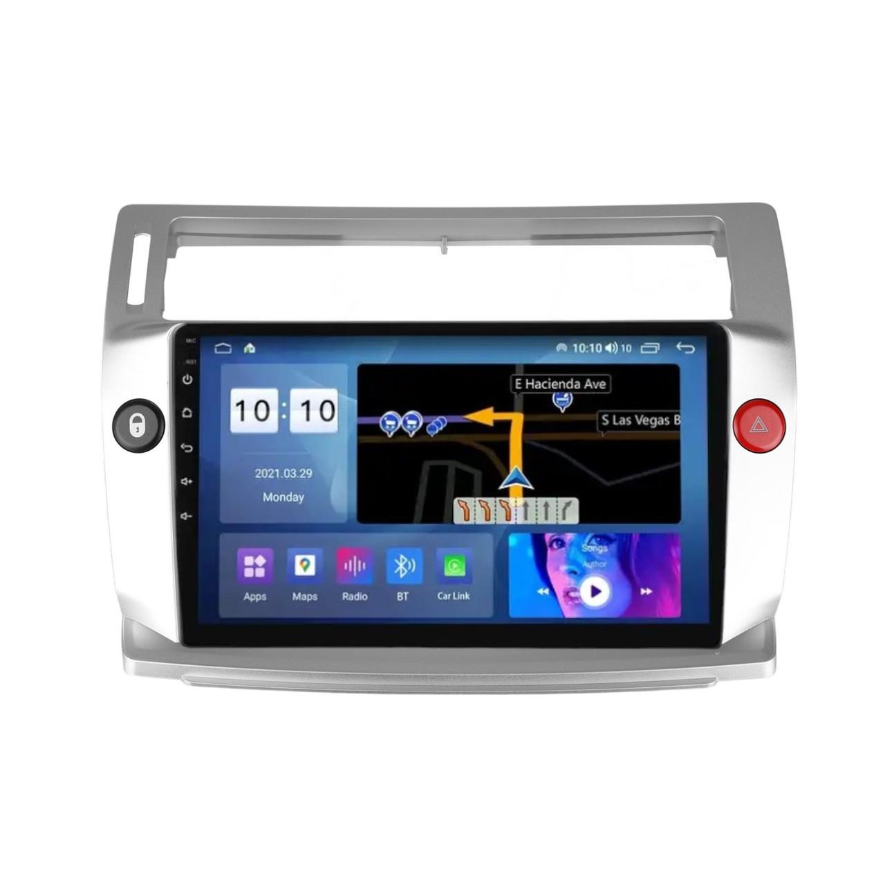 Магнитола штатная Mekede M400S для Citroen C4 LA LC C-Triomphe C-Quatre 2004-2014 F1/W2 9"