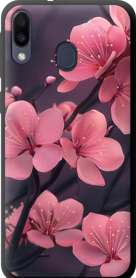 Чехол на Samsung Galaxy M20 Пурпурная сакура (6075b-1660-42517) Чехол на Samsung Galaxy M20 Пурпурная сакура (6075b-1660-42517)