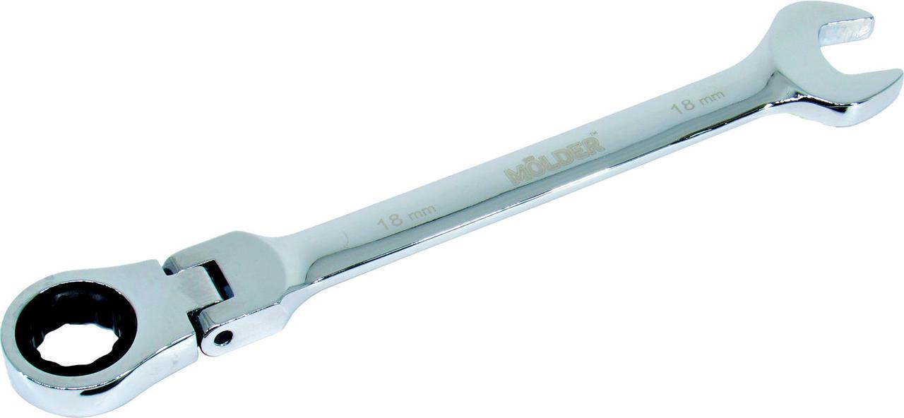 Ключ комбинированный Molder Tools с трещоточкой и карданом 18 мм (MT57018)