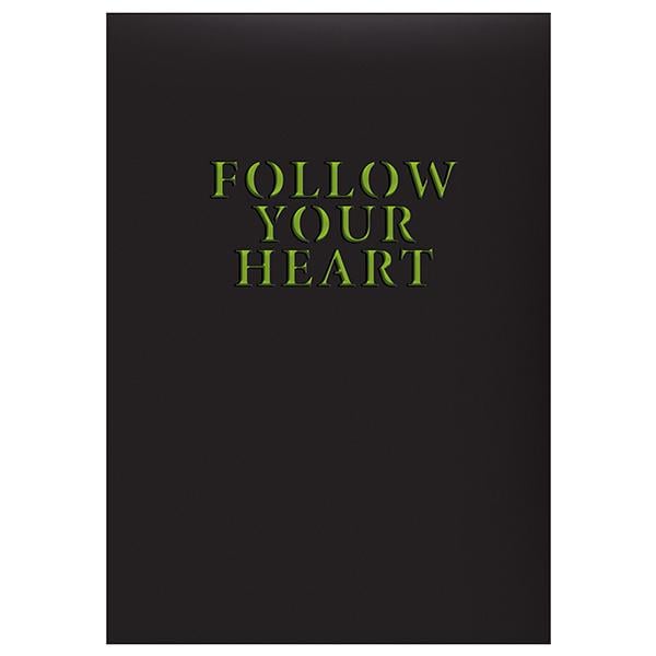 Щоденник Brunnen Агенда Follow your heart 14,5x20,6 см 320 аркушів Чорний (73-796 60 011)