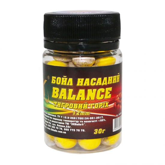 Бойл 3KBaits Balance насадочный Тигровый орех 12 мм 30 г (3KB1430) - фото 1