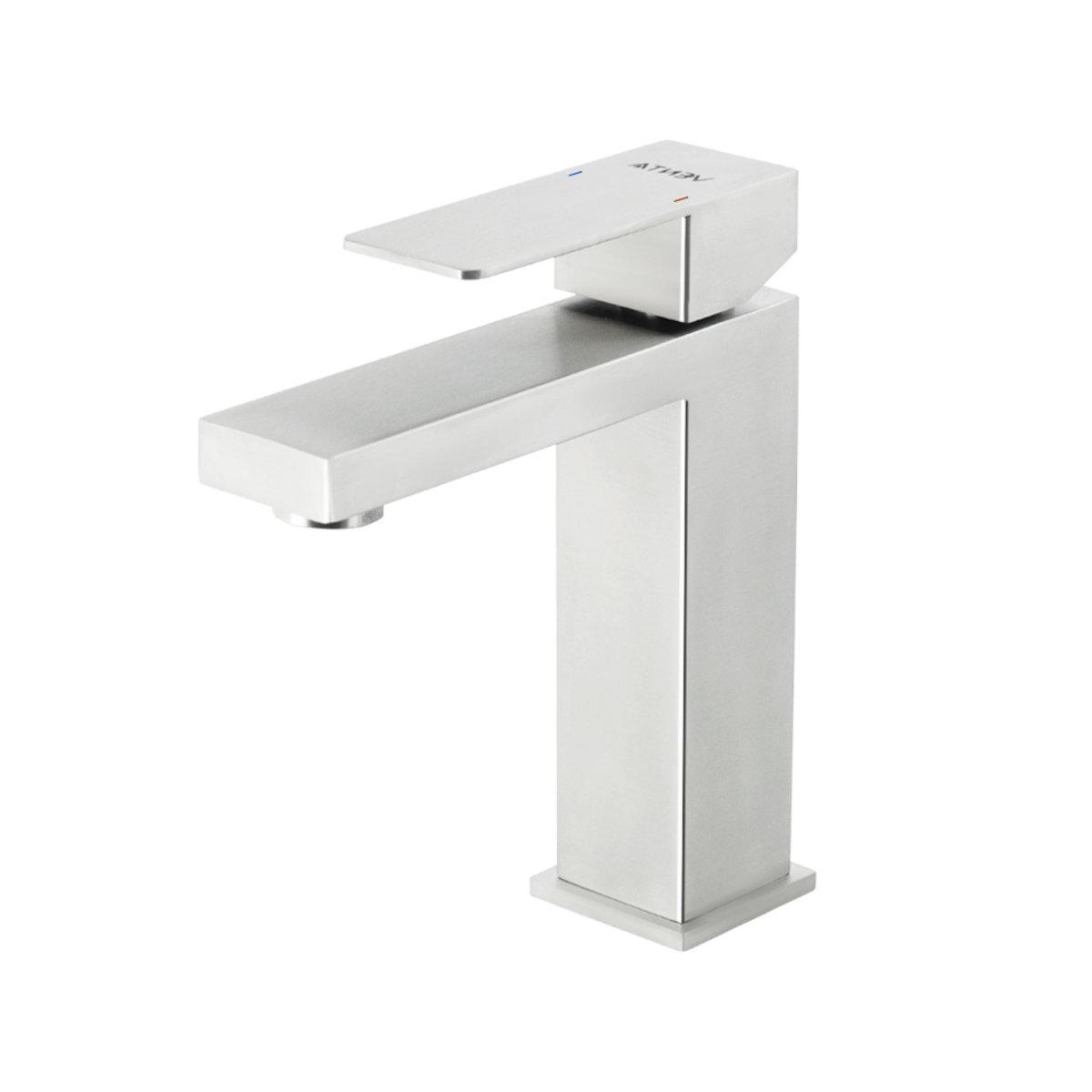 Смеситель для умывальника Venta VC113MS однорычажный в ванну нержавеющая сталь врезной