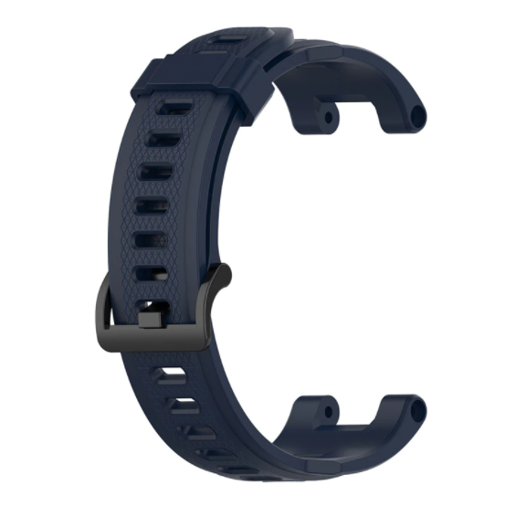 Ремінець силіконовий для смарт годинника Amazfit T-Rex A1918&A1919/T-Rex Pro A2013 з викрутками Dark Blue (0235-6) - фото 4