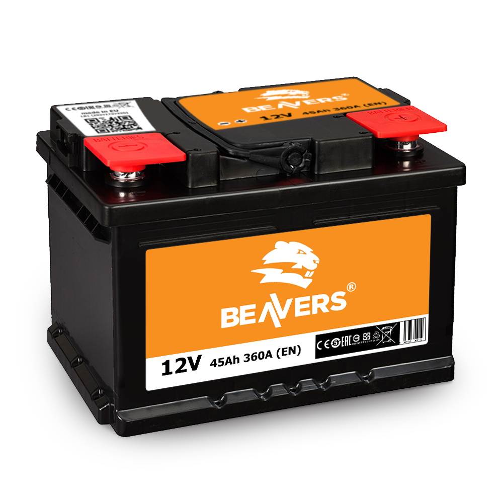 Аккумулятор BEAVERS 6СТ-45 R+ 360А