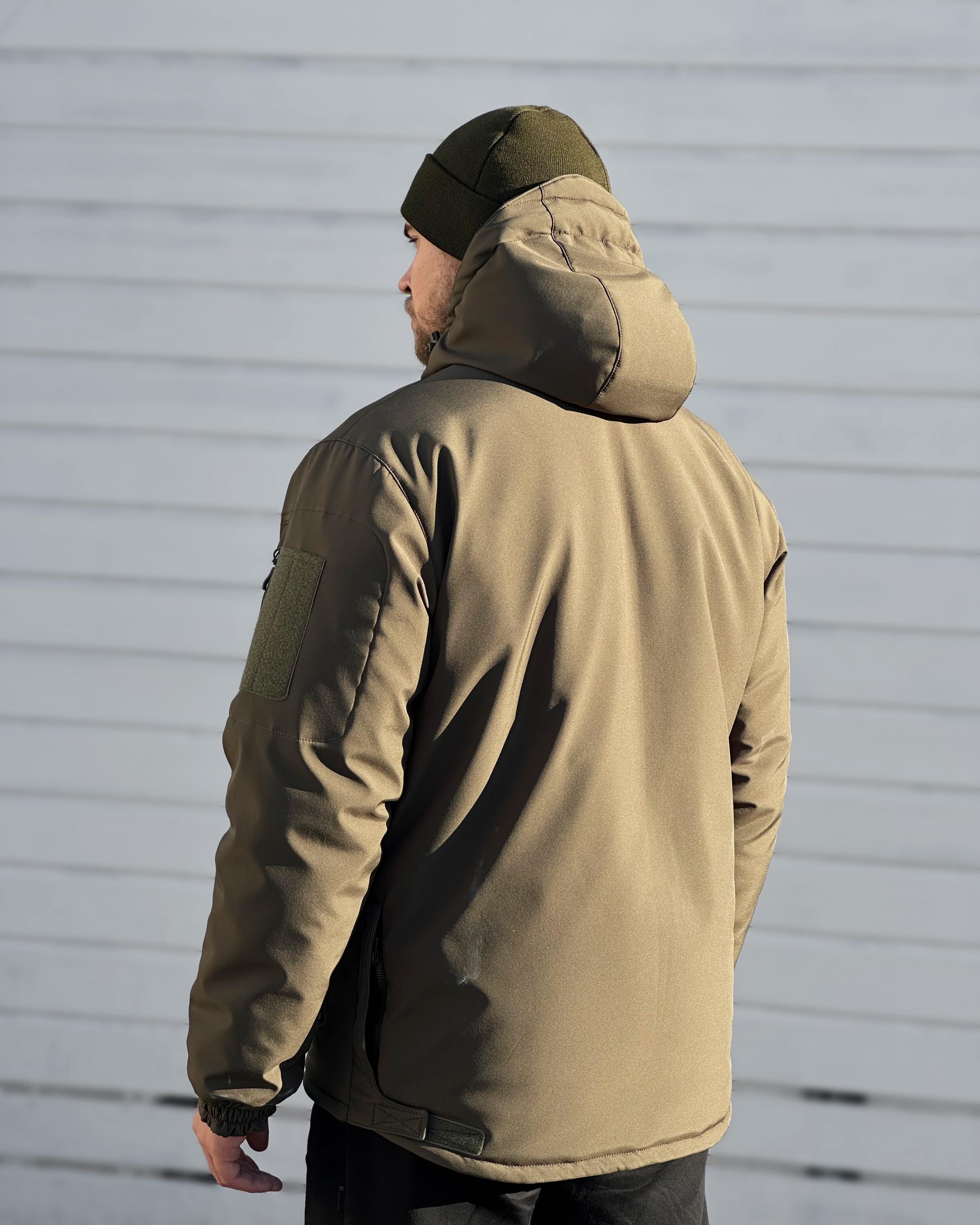 Куртка зимняя Cooperr Soft Shell Jacket V L Олива (KUR-8.2.L) - фото 3