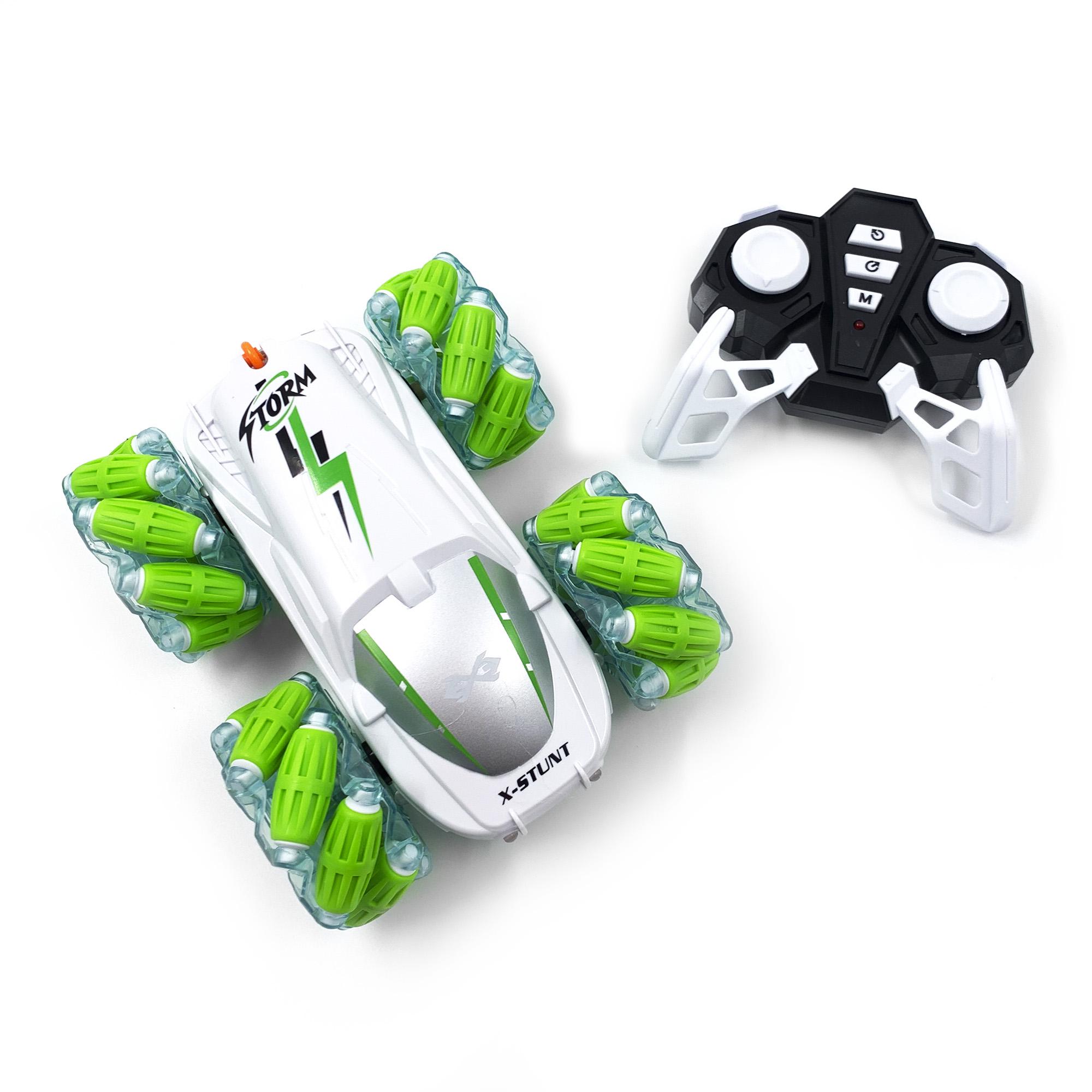 Машинка перевертыш трюковая 18 см Jia Yue Toys с пультом управления Белый (111855b)