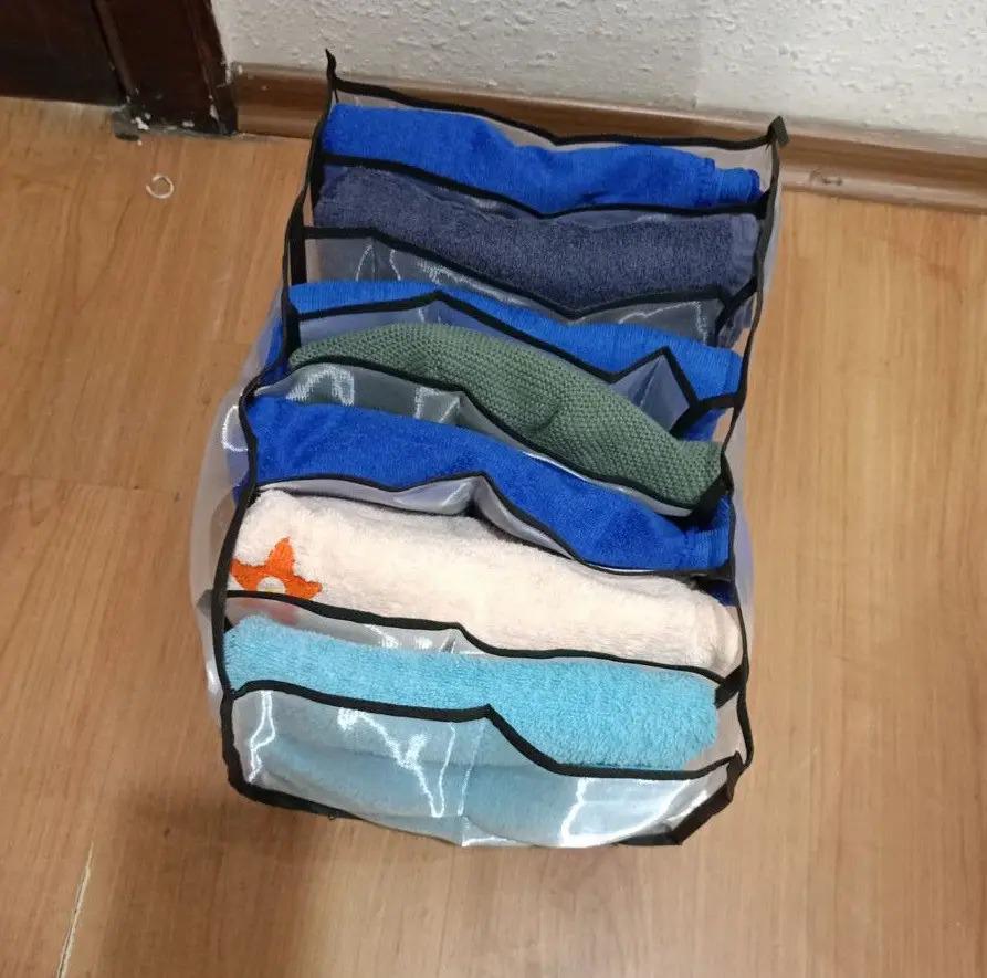 Органайзер для нижнего белья сетчатый 7 ячеек 36х24,5х19,5 см Белый/Черный (ОДШ-308-32) - фото 2 Органайзер для нижнего белья сетчатый 7 ячеек 36х24,5х19,5 см Белый/Черный (ОДШ-308-32) - фото 2