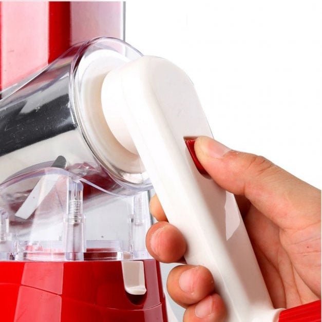 Овочерізка Tabletop Drum Grater Kitchen Master 3 насадки Red (tf5726) - фото 3 Овочерізка Tabletop Drum Grater Kitchen Master 3 насадки Red (tf5726) - фото 3