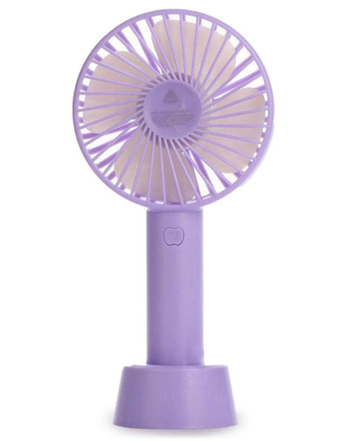 Вентилятор настольный Mini Fan USB Handy SS-2 на аккумуляторе Фиолетовый (MX-12285F)
