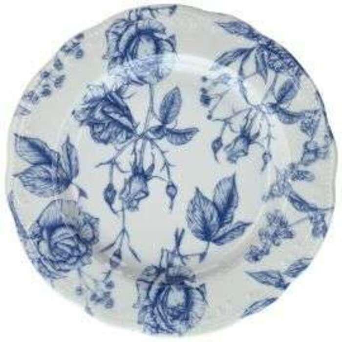 Тарілка мілка Tognana Vecchio Vienna roses VW002218621 22 см Blue (2668548)
