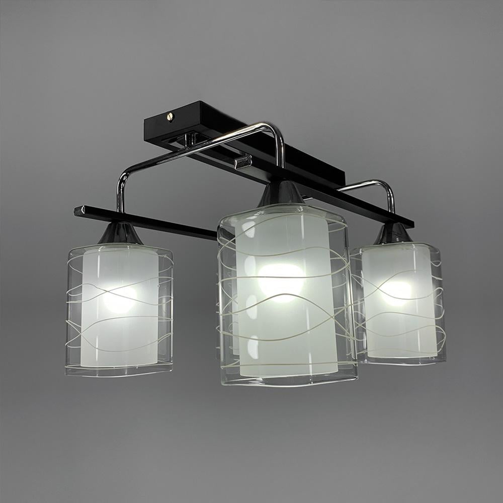 Люстра стельова Lighthouse LNF-17435/4 Чорний/Хром
