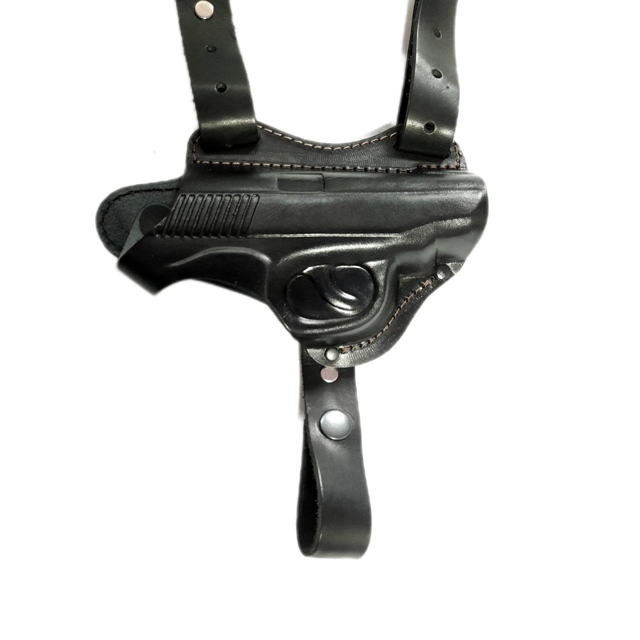 Кобура двусторонняя ПМ формованная с чехлами под магазин и наручники Черный (1839053781) - фото 5 Кобура двусторонняя ПМ формованная с чехлами под магазин и наручники Черный (1839053781) - фото 5