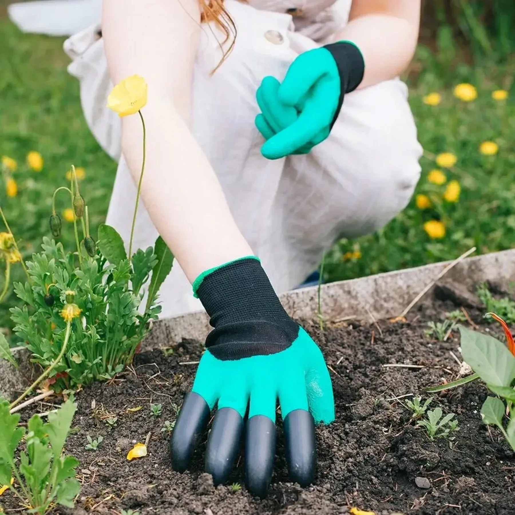 Перчатки садовые с когтями GARDEN GLOVES водонепроницаемые резиновые (30655307) - фото 3 Перчатки садовые с когтями GARDEN GLOVES водонепроницаемые резиновые (30655307) - фото 3