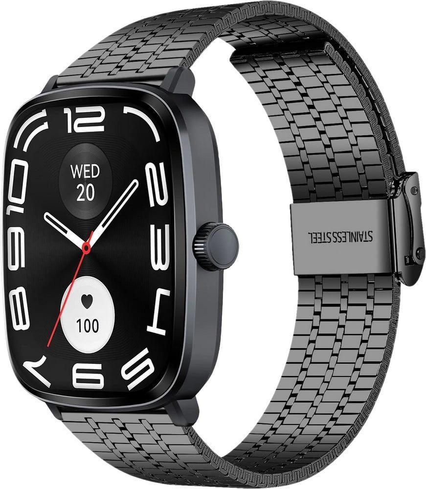 Браслет металлический Counic для Haylou RS5 LS19 Black (40892-2B)