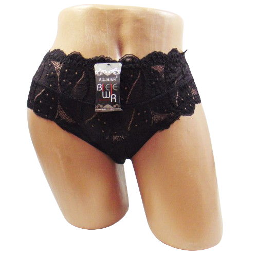 Трусы с кружевом Biweier 8008 3XL Черный