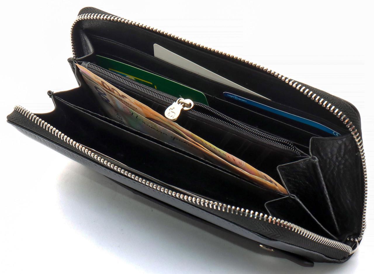 Кошелек-клатч мужской Marco Coverna на молнии из натуральной кожи Черный (MC-802-1) - фото 7 Кошелек-клатч мужской Marco Coverna на молнии из натуральной кожи Черный (MC-802-1) - фото 7