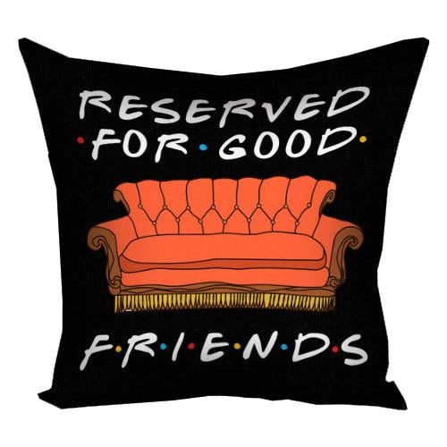 Декоративна подушка з принтом Reserved for good friends 50x50 см (5P_DR004)