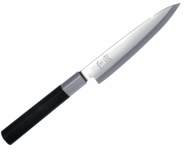 Ніж кухонний KAI Wasabi Янагіба 155 мм Black (6715Y)