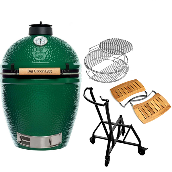 Комплект Big Green Egg гриль L/решетка/гнездо с ручкой/крылья для гриля (140795) - фото 1