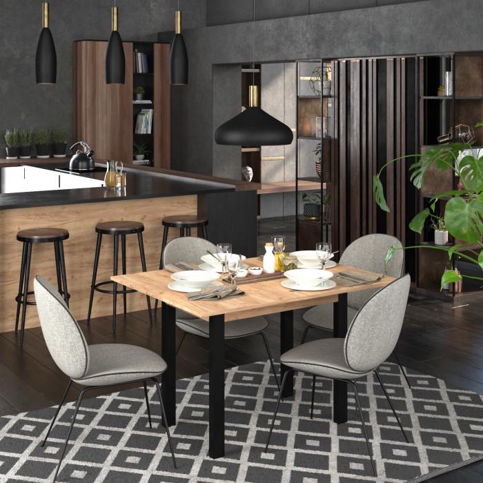 Стіл-трансформер Knap Knap Gustus 120х90х73,5 см Дуб крафт Золотий (24604430) - фото 3