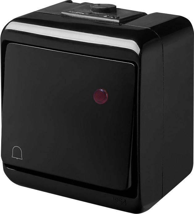 Кнопка дзвіночок з підсвічуванням VHE-4L-BL IP54